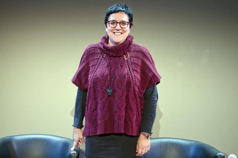 Anna Maria Villalonga. © Fotografia de Carles Domènec a Tiana. 