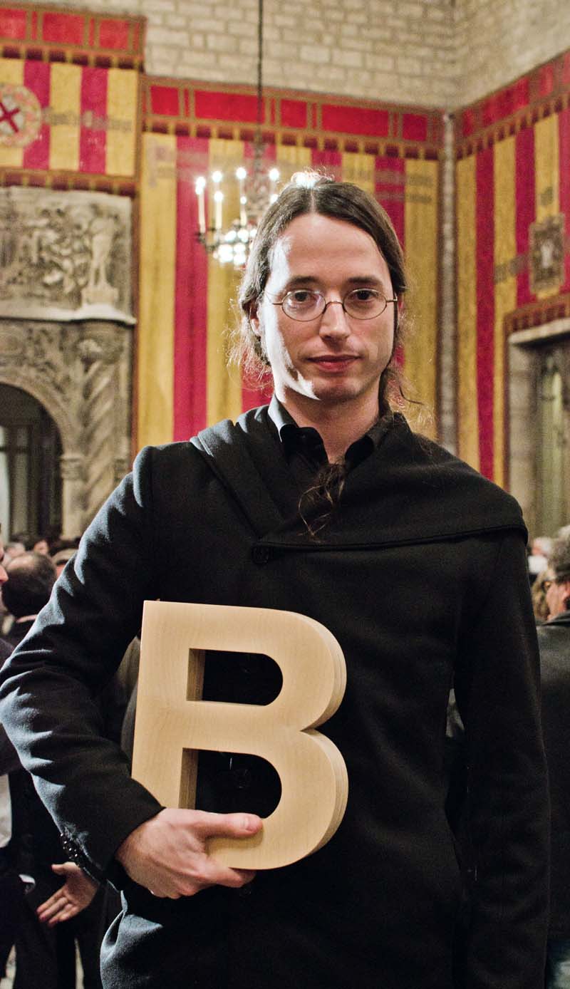 Pere Capellà Simó al Saló de Cent de l'Ajuntament de Barcelona