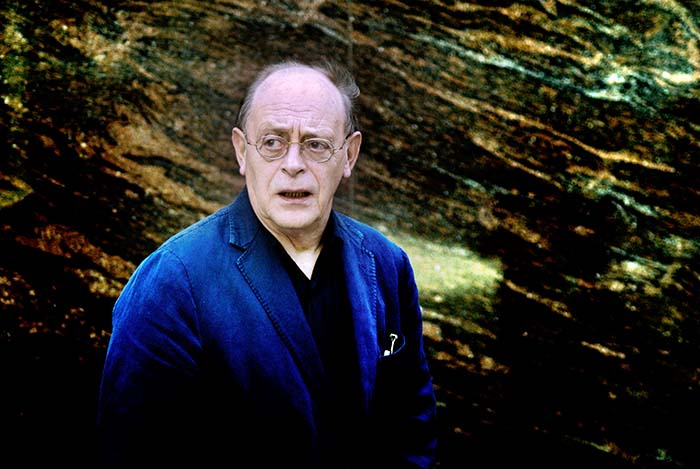 Antonio Tabucchi a Barcelona. © Fotografia de Carles Domènec