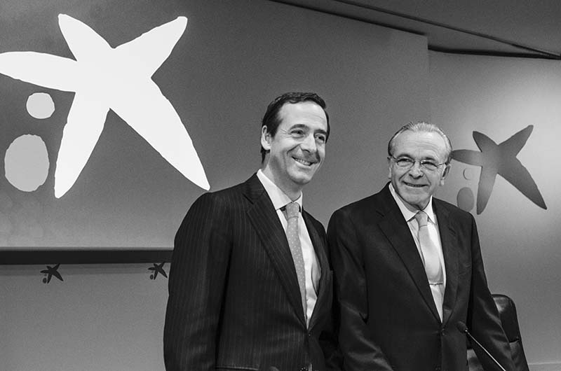 Gonzalo Gortázar i Isidro Fainé. © Fotografia de Carles Domènec